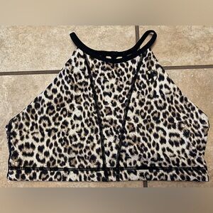 Savage barbell high neck strappy sports bra